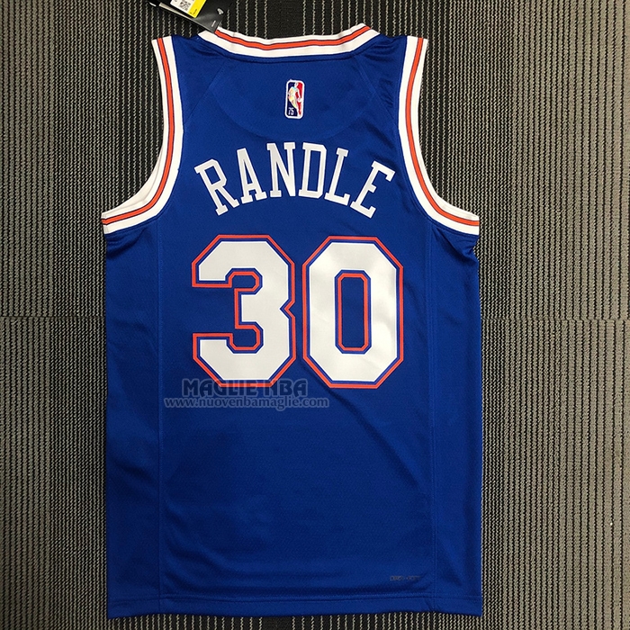 Maglia
 Julius Randl NO 30 New York Knicks Statement 2020-21 Blu
